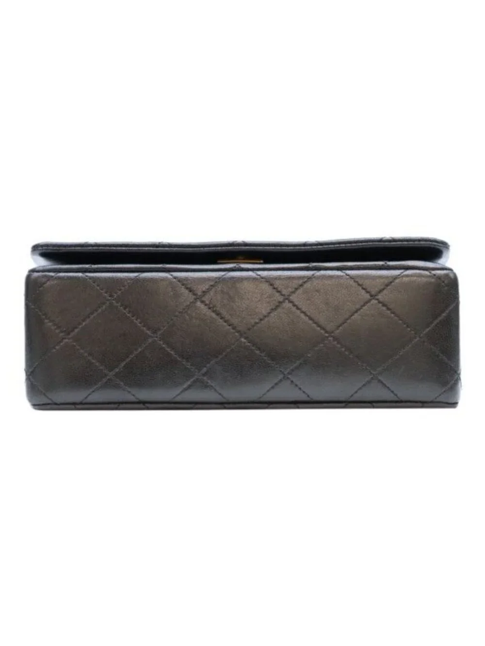 Chanel Black Gold Turnlock Full Flap Mini Quilted 19